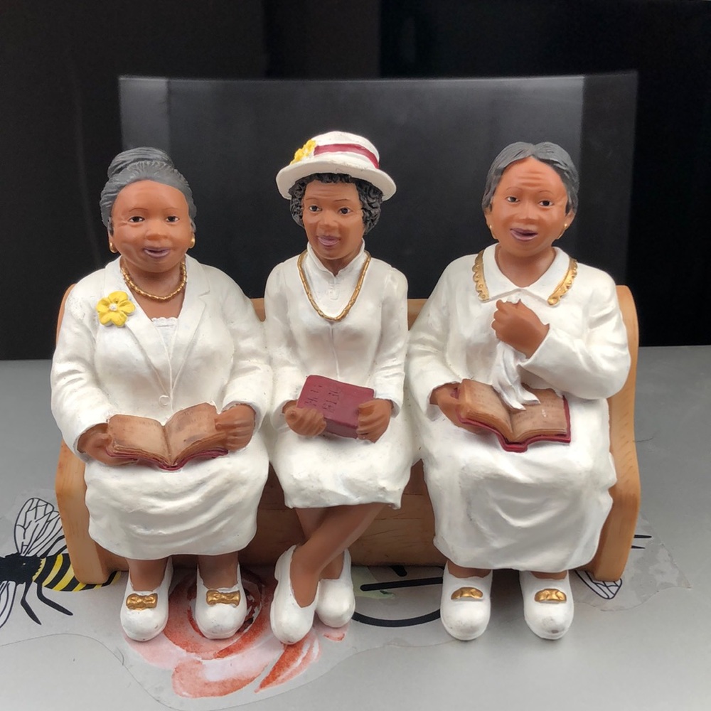 African American Deacons Wives in White by OUTI